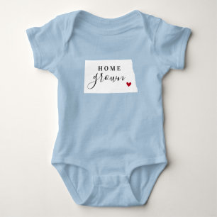 North Dakota Zuhause Grown Staat T-Shirt Baby Strampler