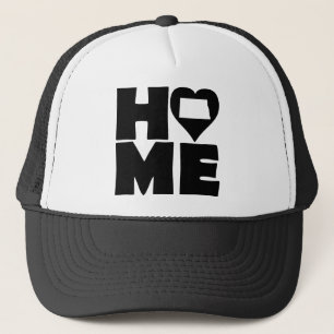 North Dakota Zuhause Heart Staat Ball Cap Trucker  Truckerkappe