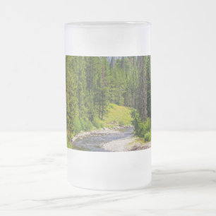 North Fork Shoshone River Frosted Glass Bierkrug Mattglas Bierglas