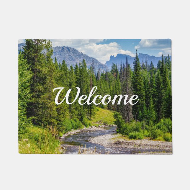 North Fork Shoshone River Welcome Doormat Fußmatte (Vorderseite)