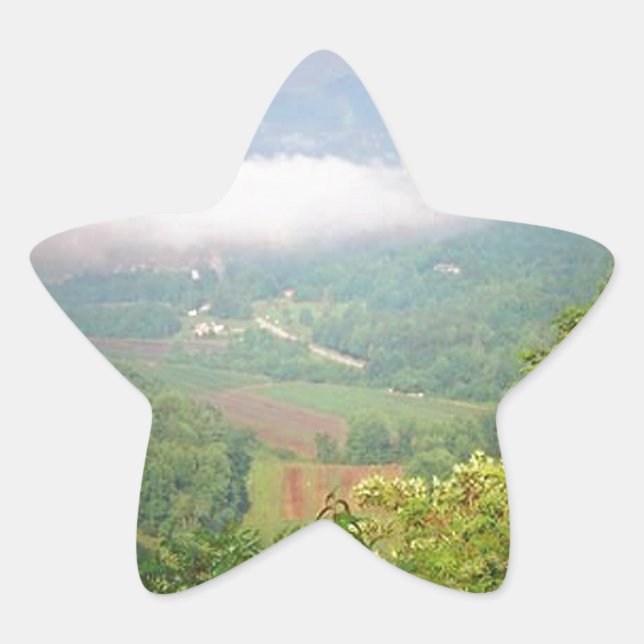 North Georgia Mountains, USA Stern-Aufkleber (Vorderseite)