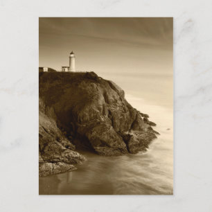 North Head Leuchtturm Fort Canby State Park, WA Postkarte
