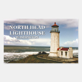 North Head Lighthouse, Washington Rechteckiger Aufkleber