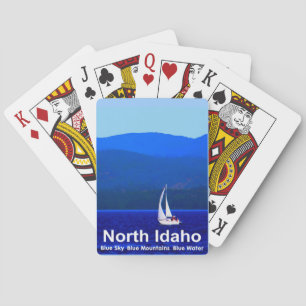 North Idaho Blue Spielkarten