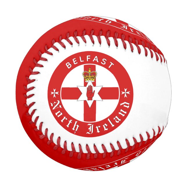 North Ireland Ball, Baseballs, Irish Ulster Flag Baseball (Vorderseite Links)