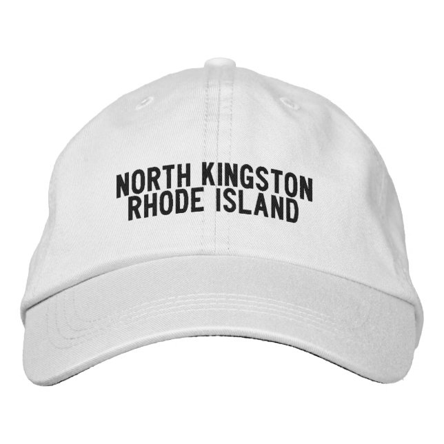 North Kingston Rhode Island Hat Bestickte Baseballkappe (Vorderseite)
