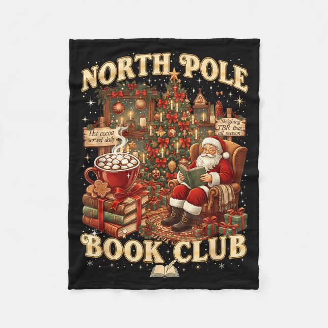 North Le Book Club Cozy Christmas Reading Gift  Fleecedecke (Vorderseite)