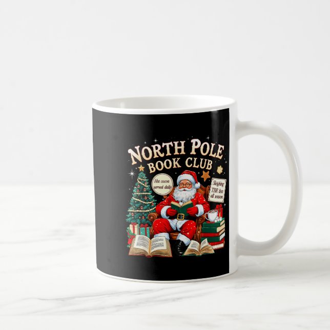 North Le Book Club Cozy Christmas Reading Gift  Kaffeetasse (Rechts)