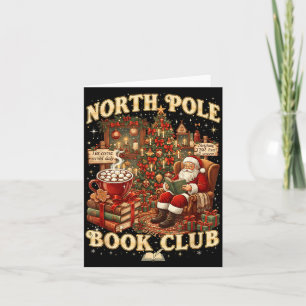 North Le Buchclub gemütliches Weihnachtslese-Gesch Karte