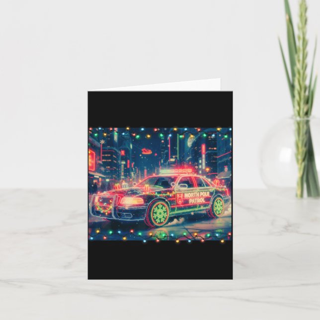 North Le Patrol Christmas Car Tee  Karte (Vorderseite)