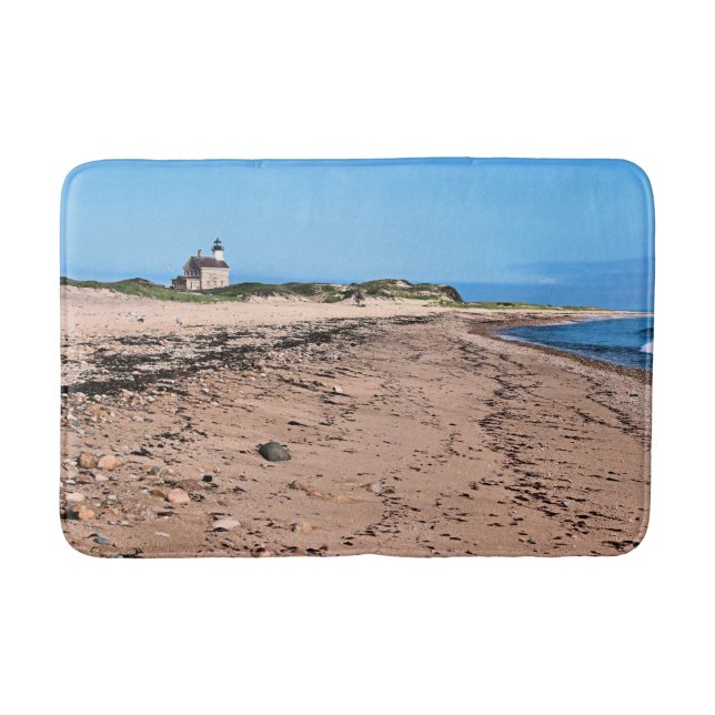 North Lighthouse, Block Island RI Bath Mat Badematte (Vorderseite)