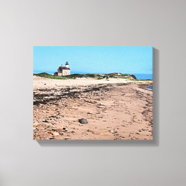 North Lighthouse, Block Island Wrapped Canvas Leinwanddruck (Vorderseite)