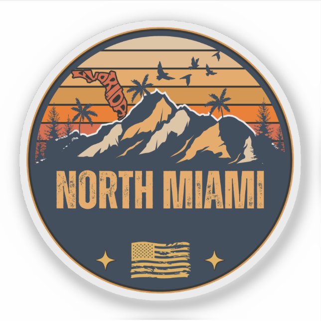 North Miami, Florida Aufkleber (Vorderseite)