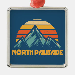 North Palisade Kalifornien Retro Türkis Ornament Aus Metall