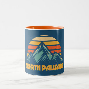 North Palisade Kalifornien Retro Türkis Zweifarbige Tasse