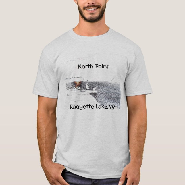 North Point Raquette See, NY T-Shirt (Vorderseite)