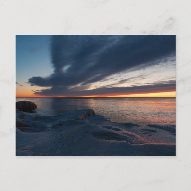 North Point Sunrise Milwaukee, Wisconsin Postkarte (Vorderseite)