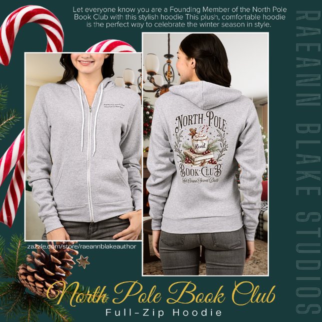 North Pole Book Club Full-Zip Hoodie (Von Creator hochgeladen)