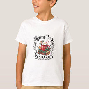 North Pole Book Club Hot Cocoa Weihnachten T-Shirt