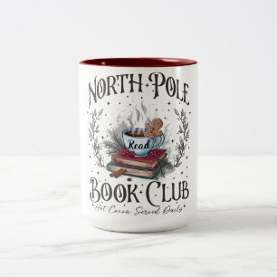 North Pole Book Club Weihnachten Zweifarbige Tasse