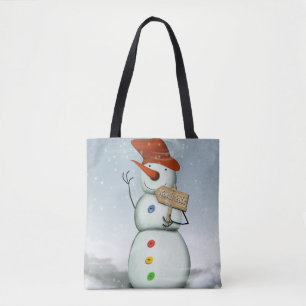 North Pole Bound Snowman Tasche