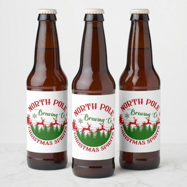 North Pole Brewing Company  Bierflaschenetikett (Flaschen)