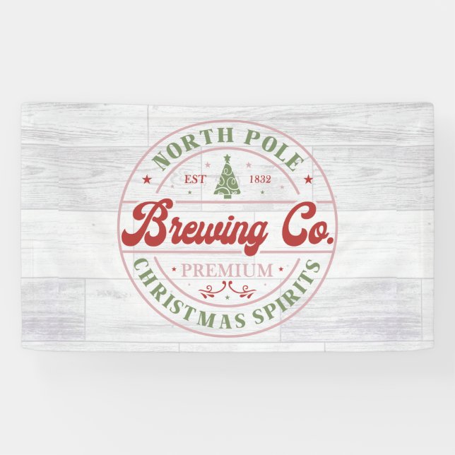 North Pole Brewing Company Weihnachtslounge Banner (Horizontal)