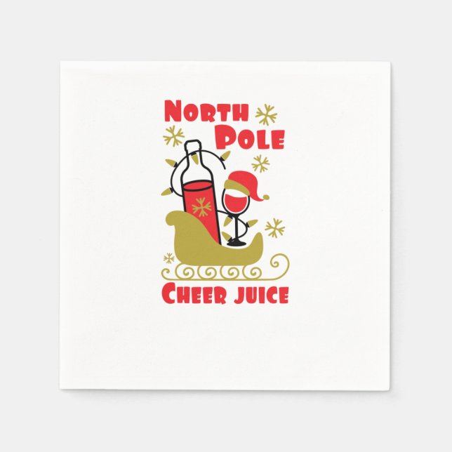 North Pole Cheer Serviette (Vorderseite)