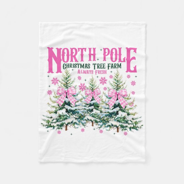 North-pole Christmas Tree Always Fresh Coquette Bo Fleecedecke (Vorderseite)
