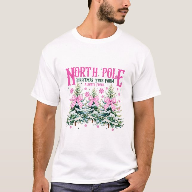 North-pole Christmas Tree Always Fresh Coquette Bo T-Shirt (Vorderseite)