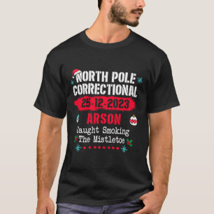 North Pole Correction Arson erwischt Rauchen im m T-Shirt
