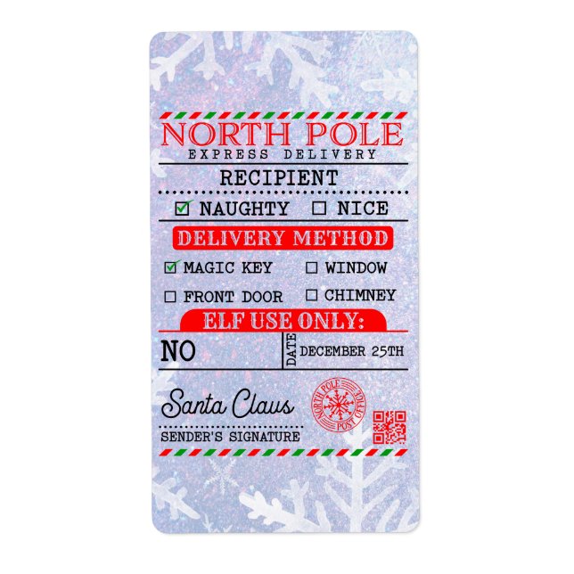 North Pole Express: Special Delivery Tag (Vorne)