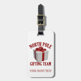North Pole Gifting Team individuelle Gepäckmarke Gepäckanhänger