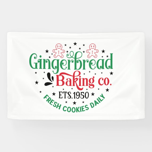 North Pole Gingerbrot Baking Company Banner (Horizontal)