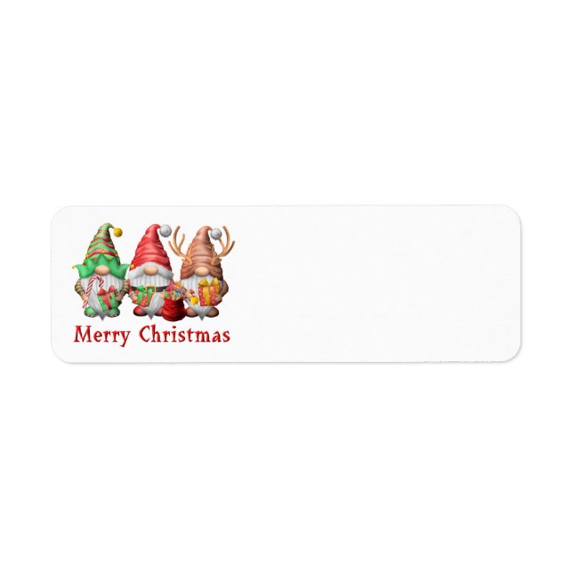 North Pole Gnomes Trio Address Labels (Vorne)