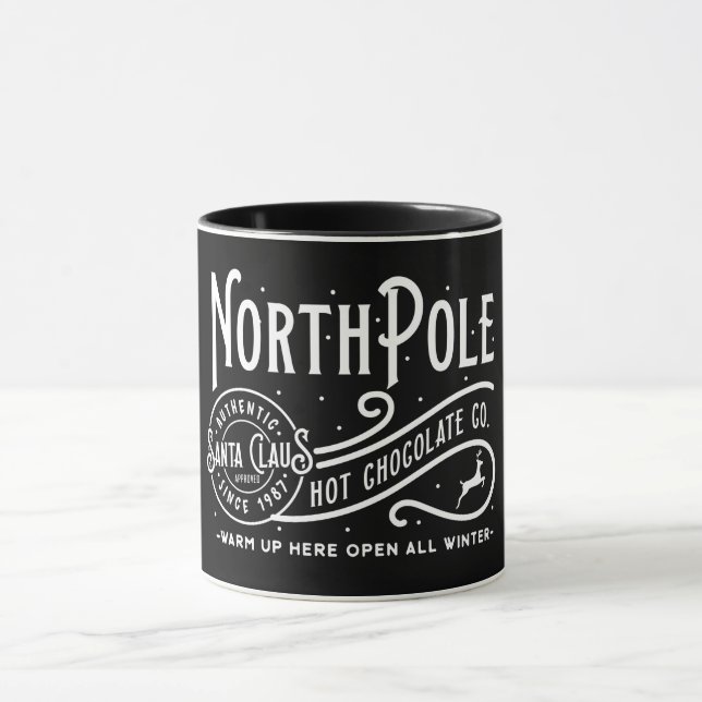 North Pole Hot Chocolate Company/Weihnachten Tasse (Zentrum)