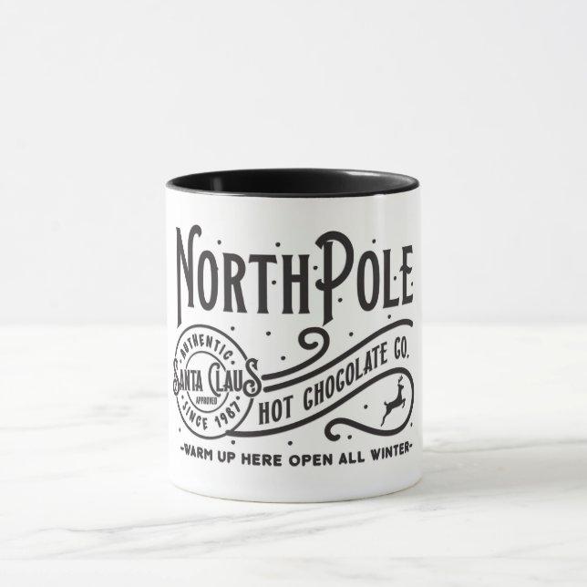 North Pole Hot Chocolate Company/Weihnachten Tasse (Zentrum)