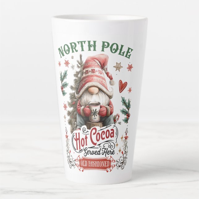 North Pole Hot Cocoa – Gnome-Style  Milchtasse (Vorderseite)