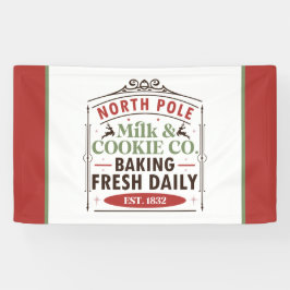 North Pole Milk Cookie Company Banner