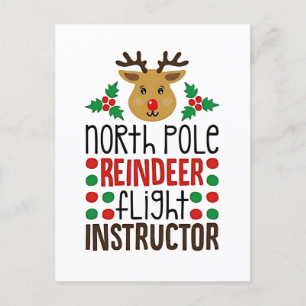 North Pole Rentier Flight Instructor Weihnachten