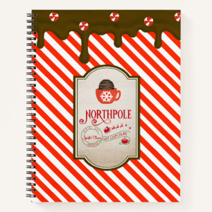 North Pole Santa Shop Weihnachtself Made Notizbuch