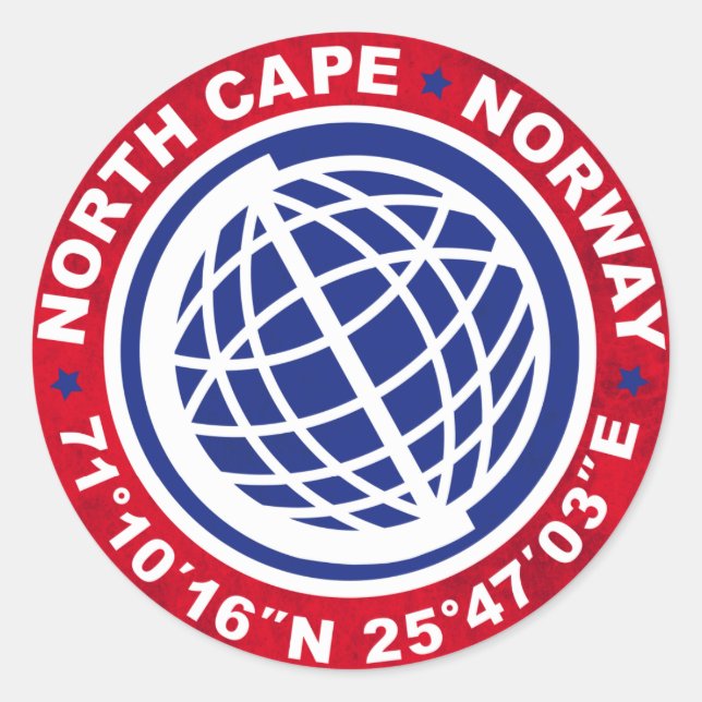 NORTH schmälert SPECIAL NORWAY Runder Aufkleber (Vorderseite)