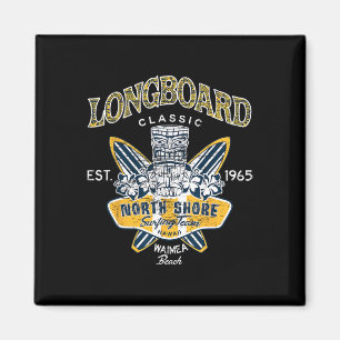 North Shore Hawaii Surfing Team Tee Longboard Klic Magnet
