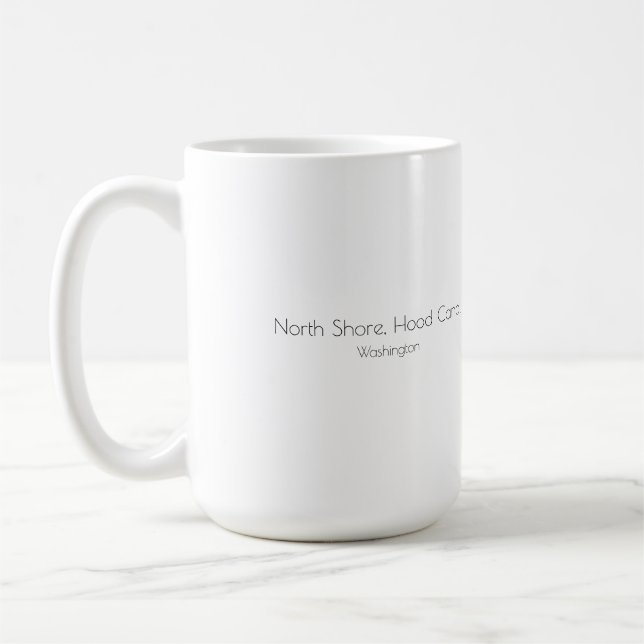 North Shore Hood Canal, Washingt, große Tasse (Links)