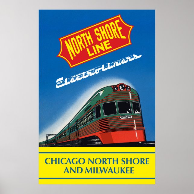 North Shore Line Electroliner Poster (Vorne)
