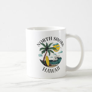 North Shore Oahu Hawaii Souvenir Surfen Hawaiianis Kaffeetasse