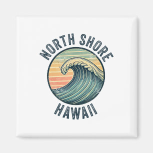 North Shore Oahu Hawaii Souvenir Surfen Hawaiianis Magnet