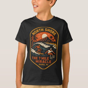 North Shore Surfen Das 7-Meilen-Wunder Vintage Her T-Shirt