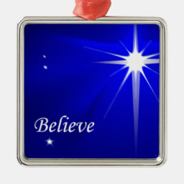 North Star Believe Christian Christmas Ornament