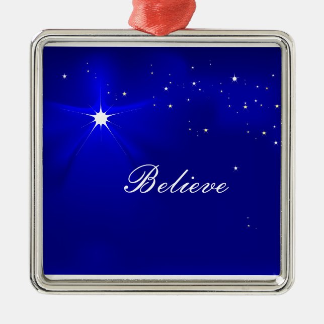 North Star Believe Christmas Ornament (Vorne)